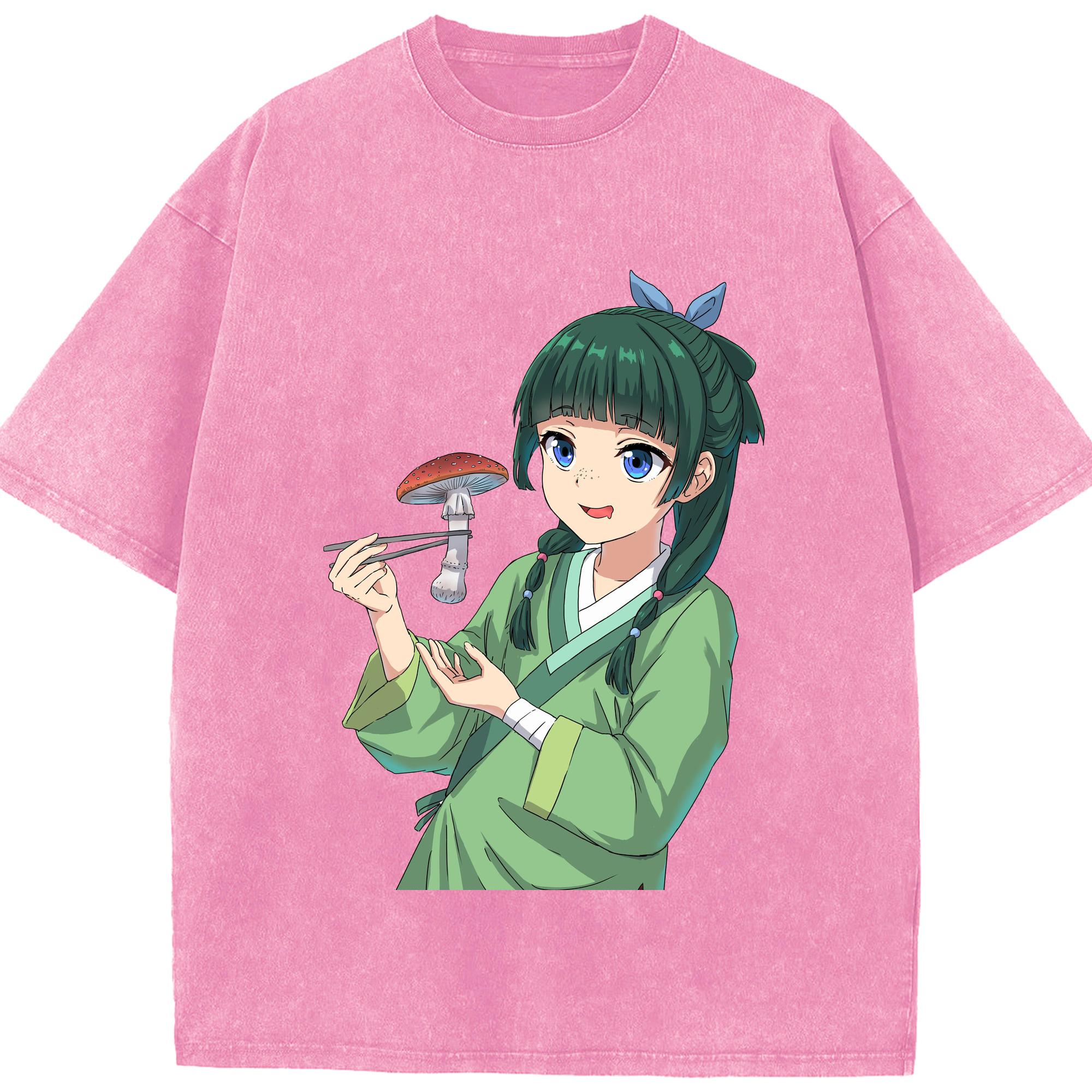 （画像用） 薬屋のひとりごと The Apothecary Diaries 綿100% ヴィンテージ風 半袖Tシャツ（フロントプリント）
